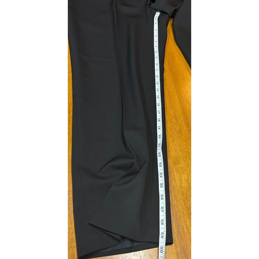 Brooks Brothers Petite 12P Black 100% Wool Bemberg Lined Straight Dress Pants - Picture 11 of 13